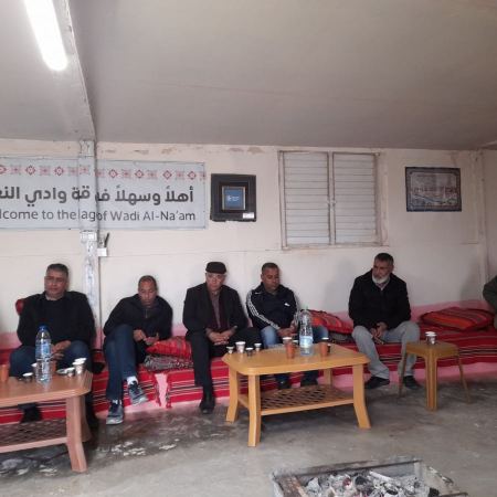 لجنه التوجيه العليا لعرب النقب تجتمع في بيت مسنه بوادي النعم